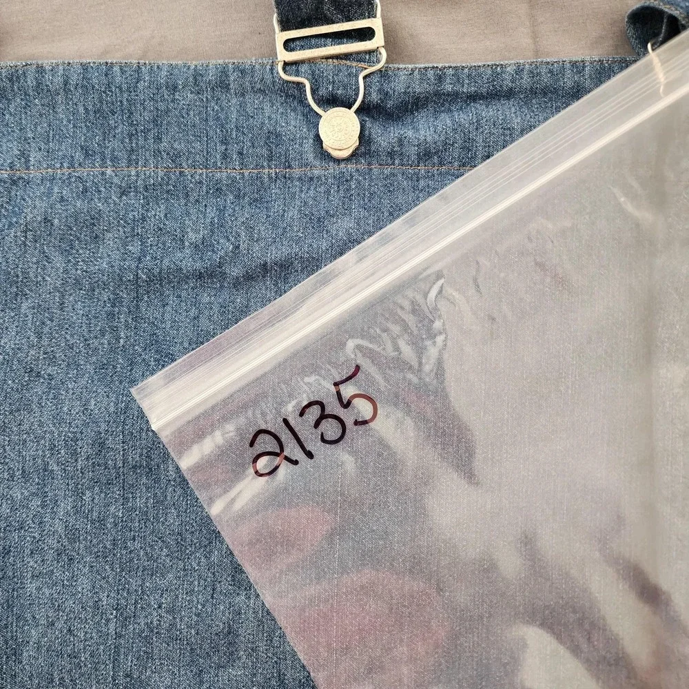 Denim Curtain Valance Panel Overall‎ Tab Top Rustic Farmhouse Decor Window